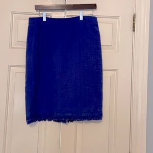 J. Crew Blue Tweed Skirt. Size 10.